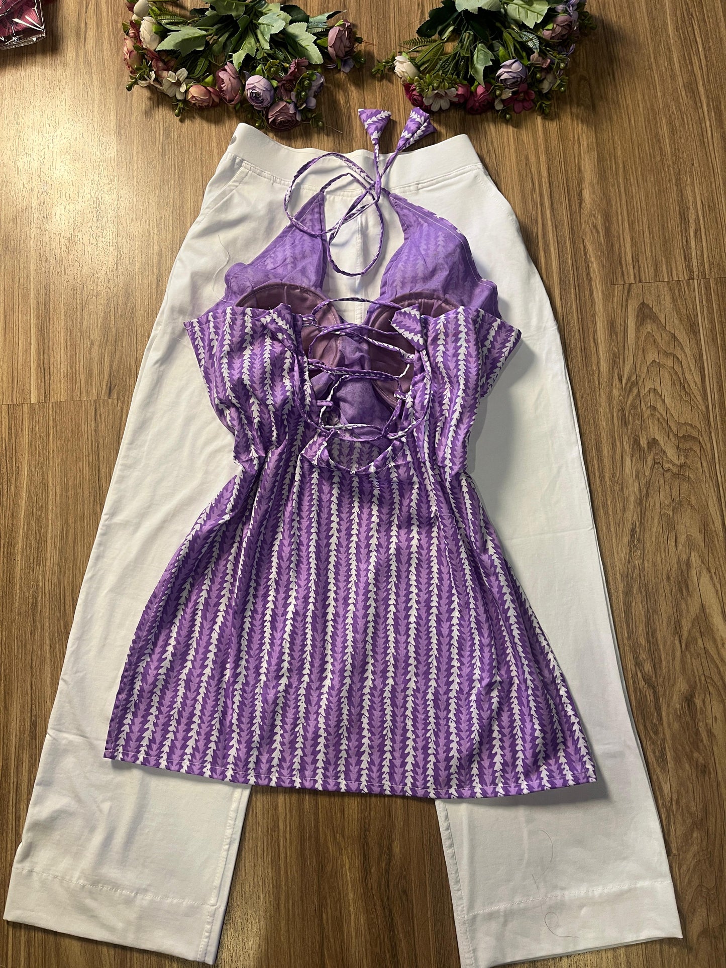 Short halter neck kurthi