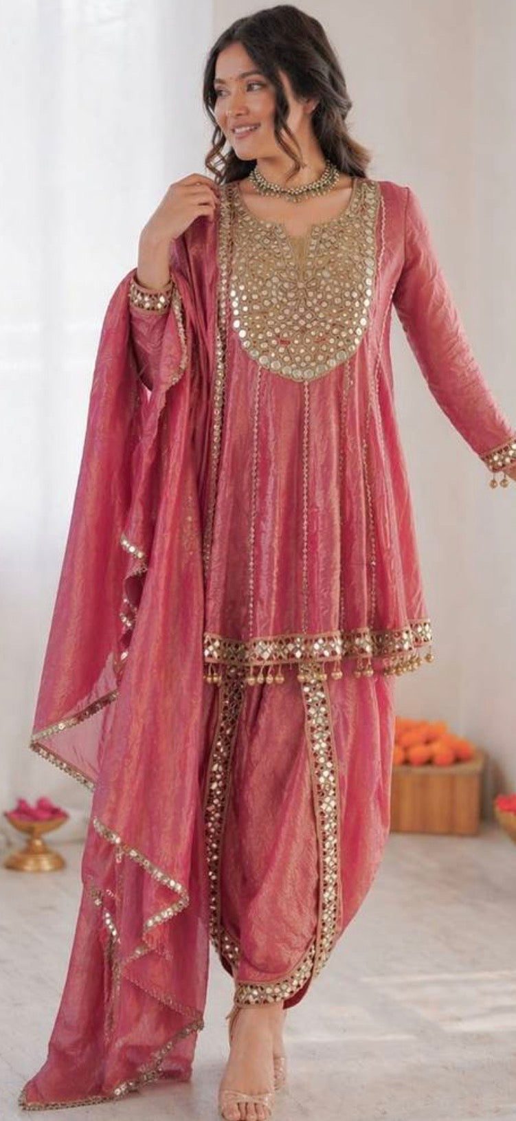 Mirror work suit