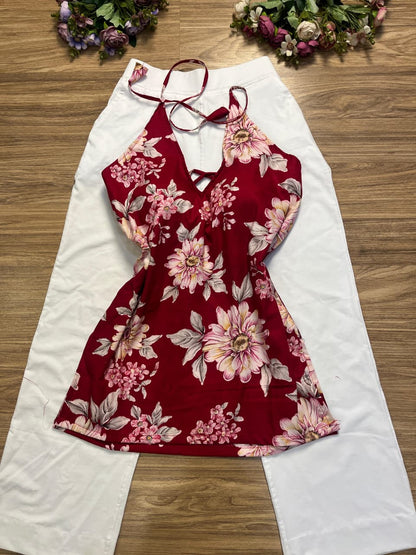 Short halter neck kurthi