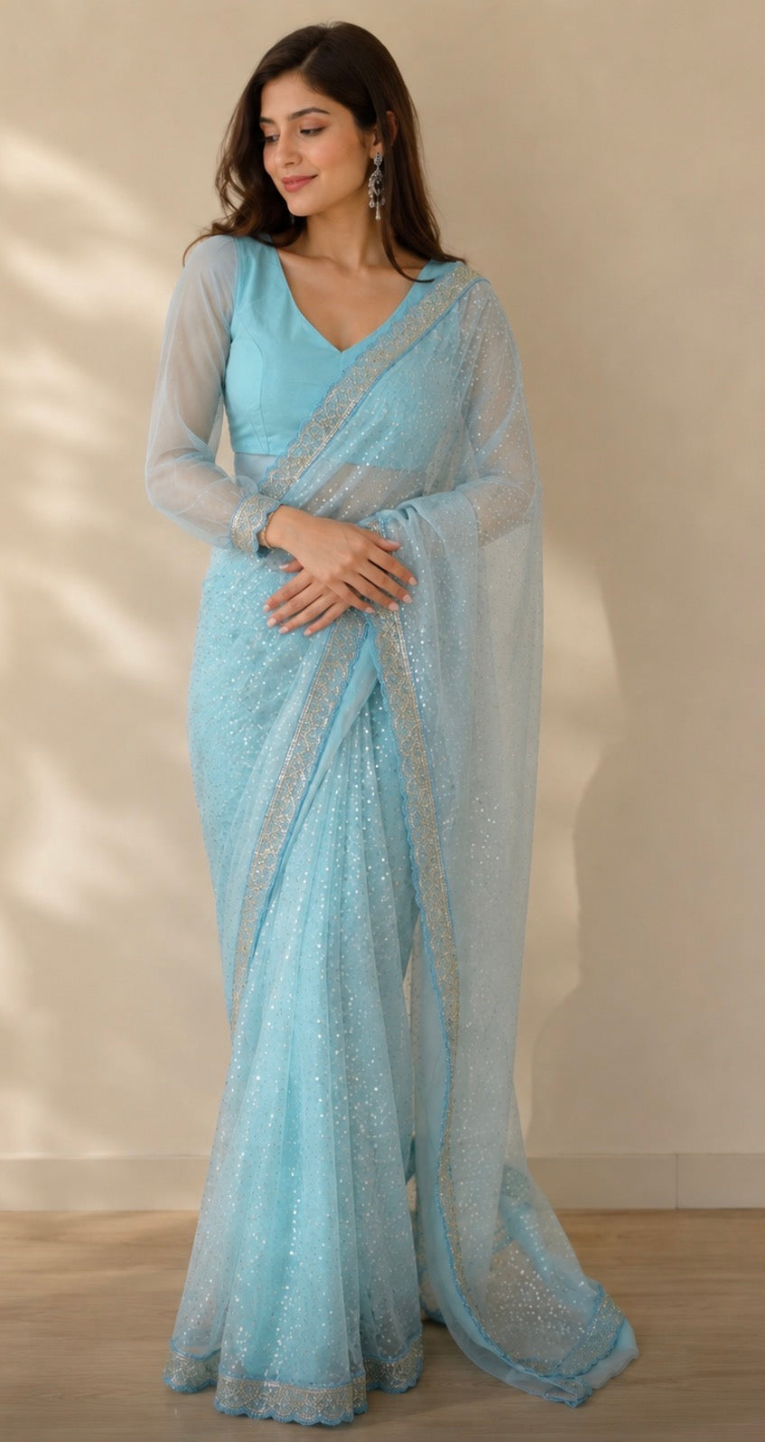 MALINI SOFT NET SEQUENCE
WORK SAREE