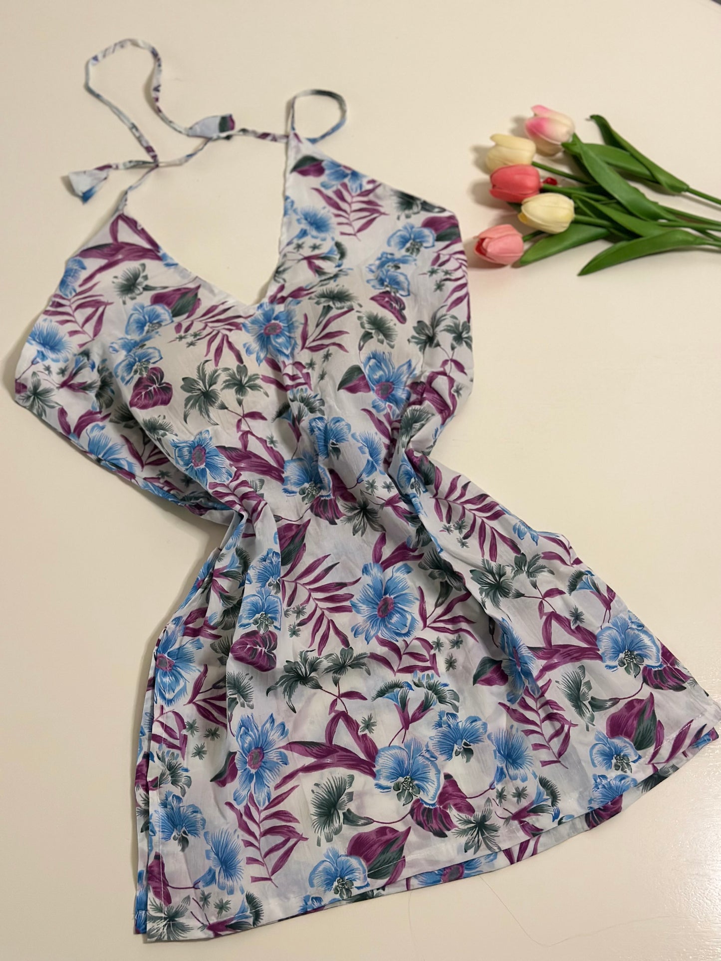 Short halter neck kurthi