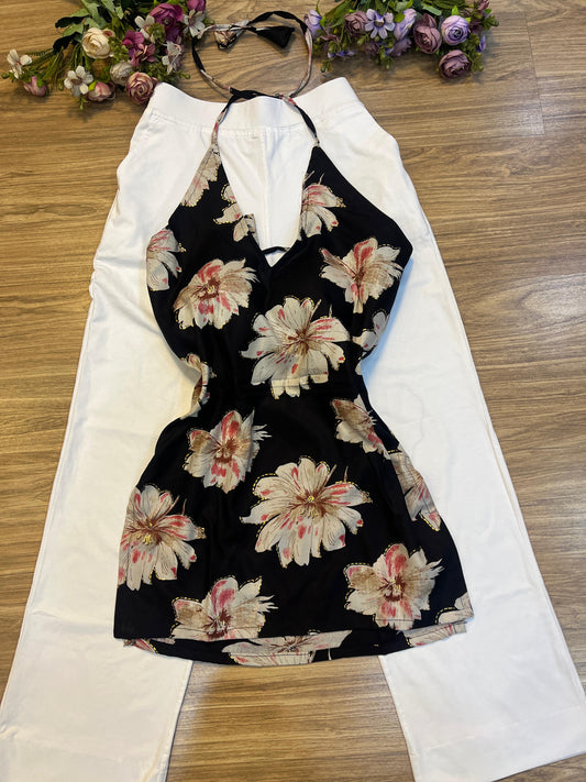 Short halter neck kurthi