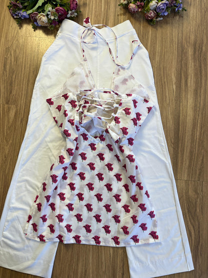 Short halter neck kurthi