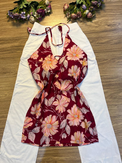 Short halter neck kurthi