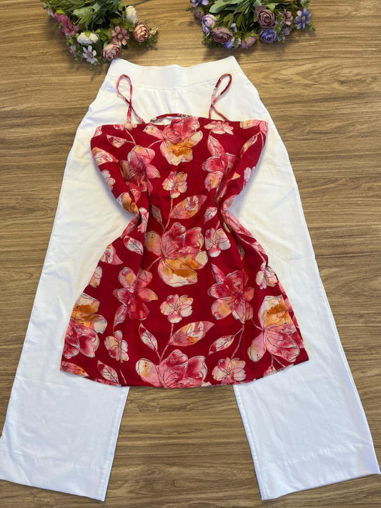 Short halter neck kurthi