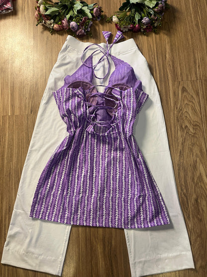 Short halter neck kurthi