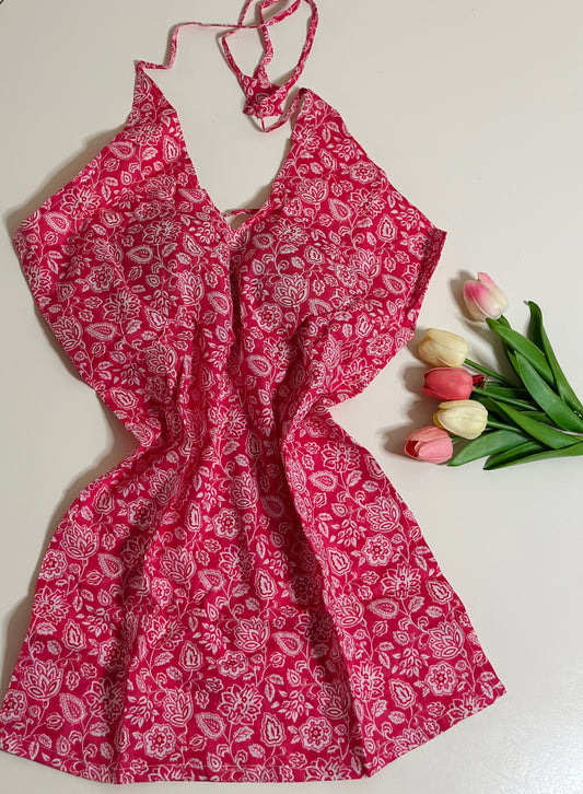 Short halter neck kurthi