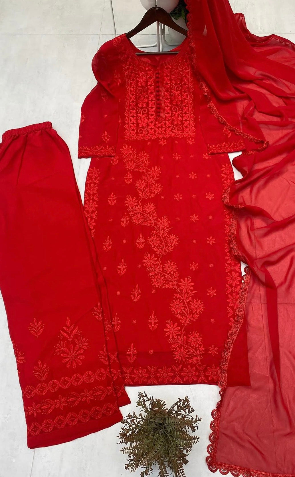 Premium Chikankari kurtha set