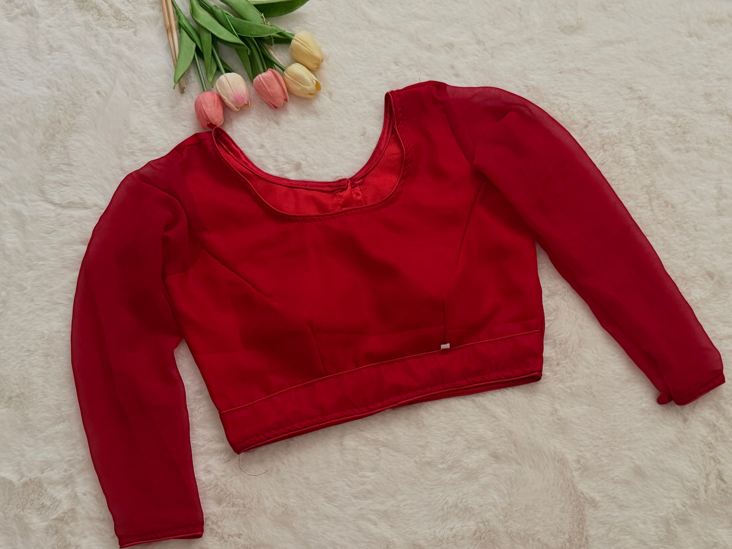 Maroon red blouse