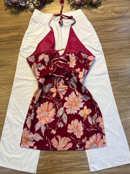 Short halter neck kurthi