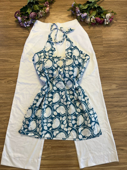 Short halter neck kurthi