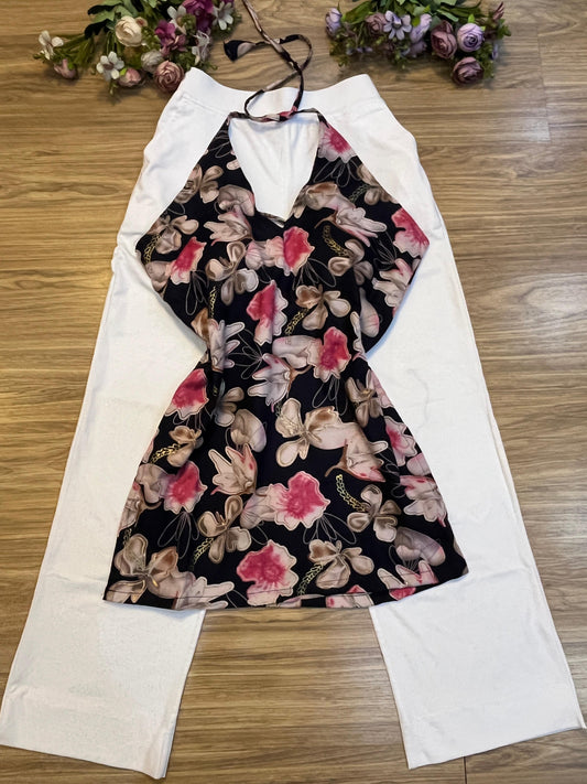 Short halter neck kurthi