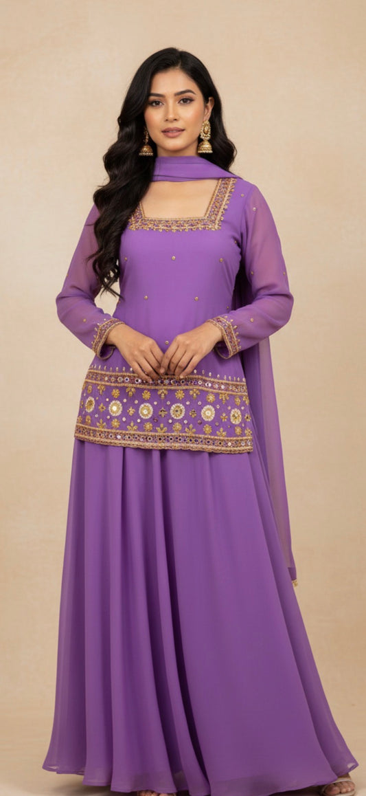 Handwork sharara set
