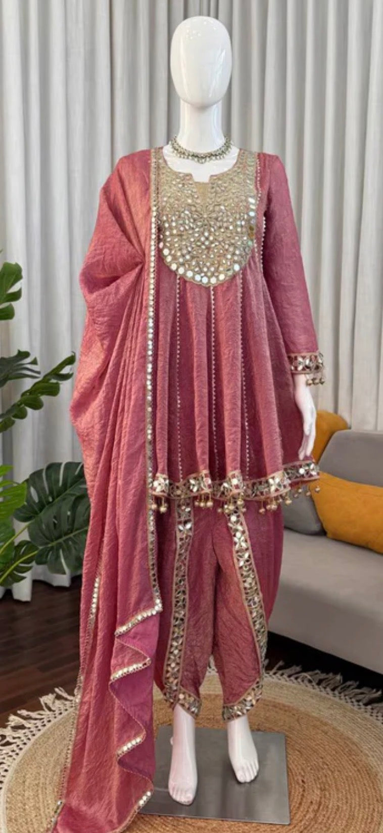 Mirror work suit