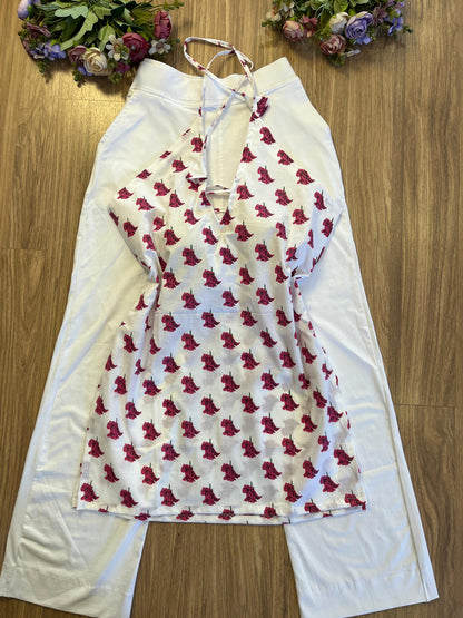 Short halter neck kurthi