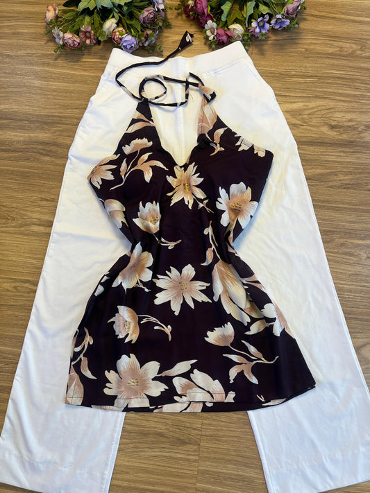 Short halter neck kurthi