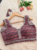 Sleeveless Dhaka blouse