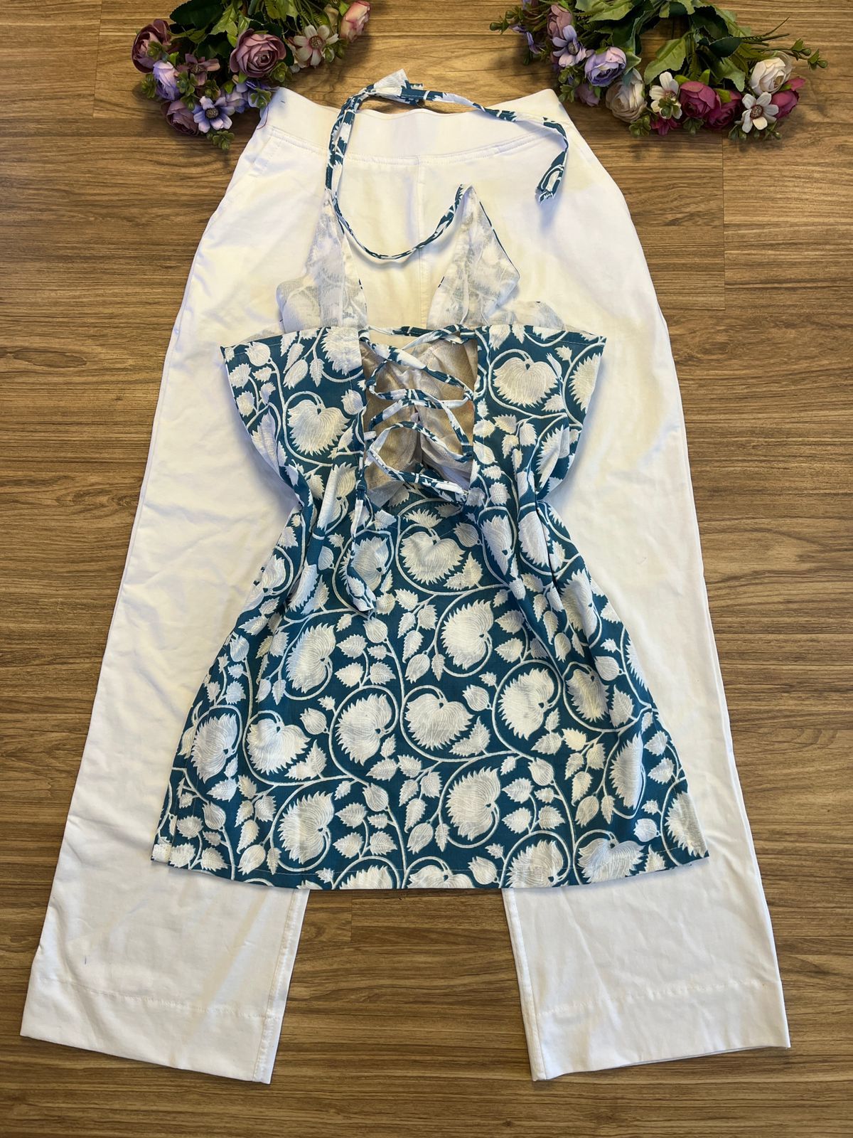 Short halter neck kurthi