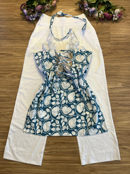 Short halter neck kurthi