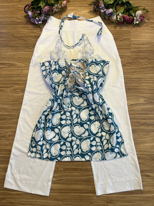 Short halter neck kurthi