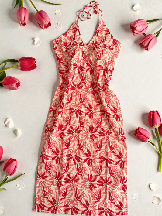 Long halter neck kurthi