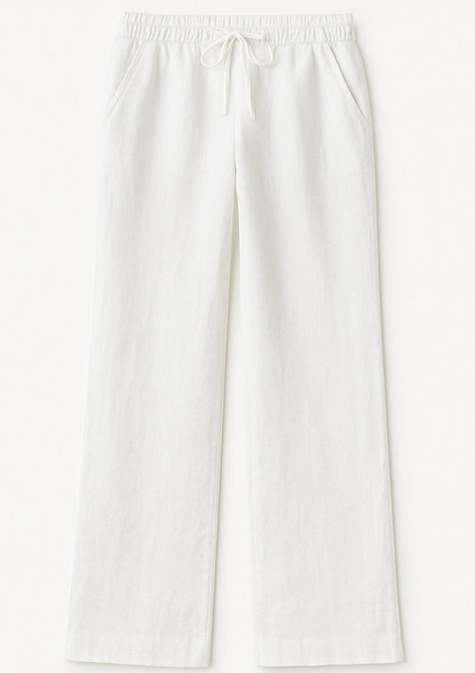 White linen pant