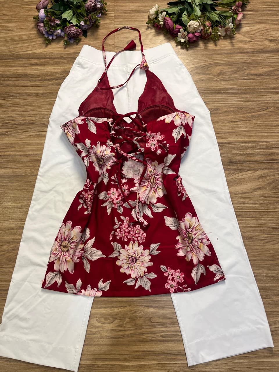 Short halter neck kurthi