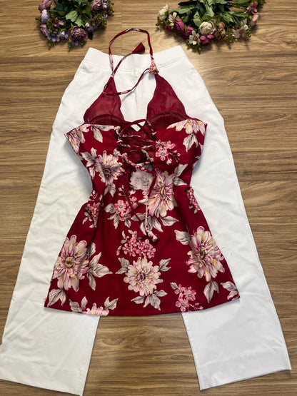 Short halter neck kurthi