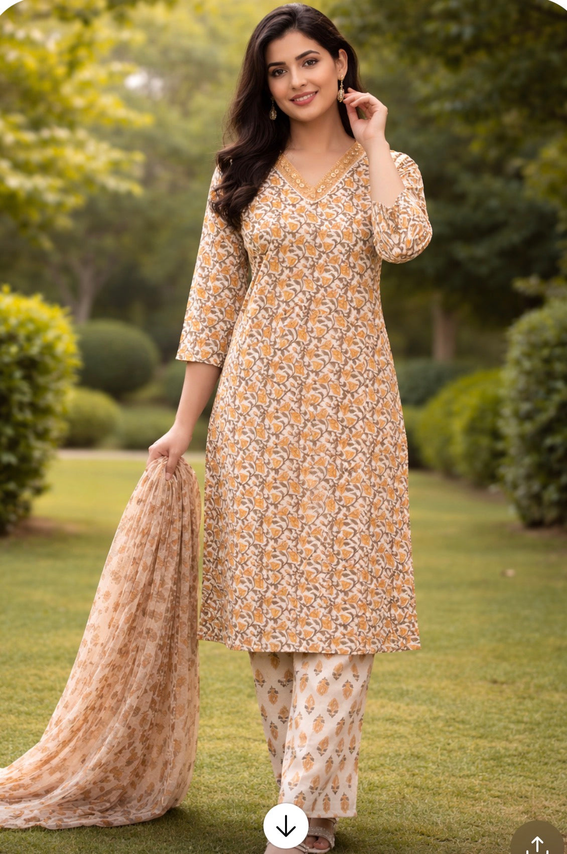 Cotton kurtha set