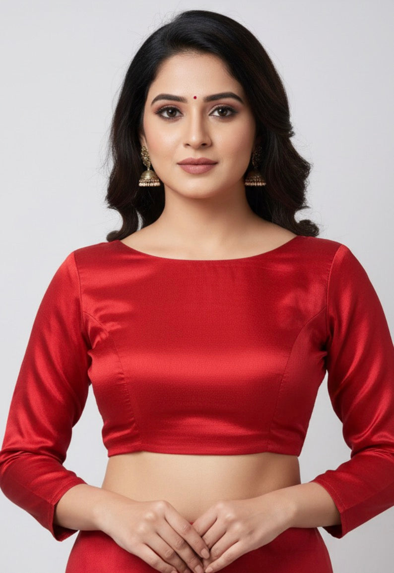 Moon neck blouse
