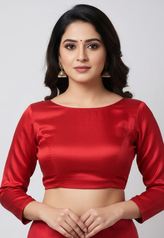 Moon neck blouse