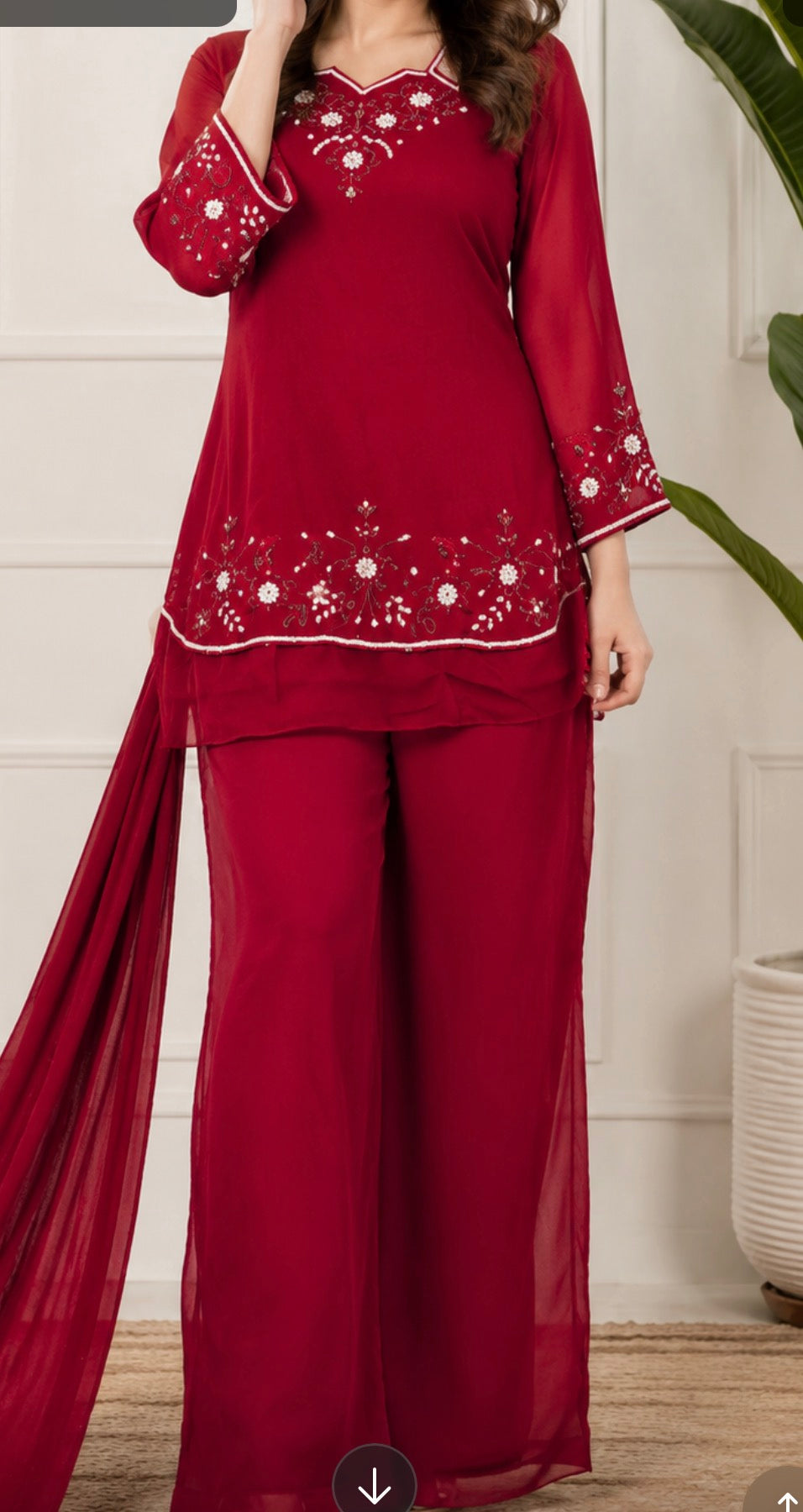 W 90’s handwork kurtha set
