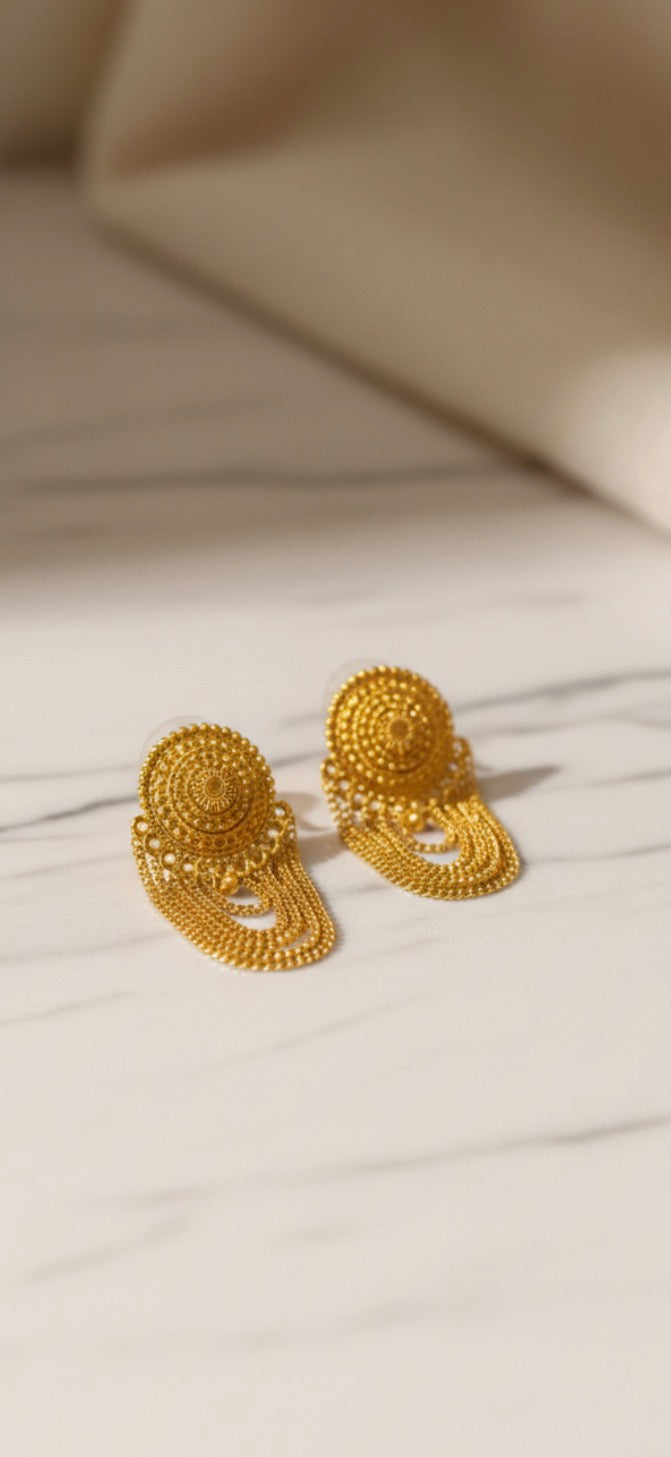 Gold plated earrings