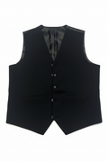 Black Vest Flat Lay