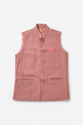 Dusty Rose Nehru Jacket Flat Lay